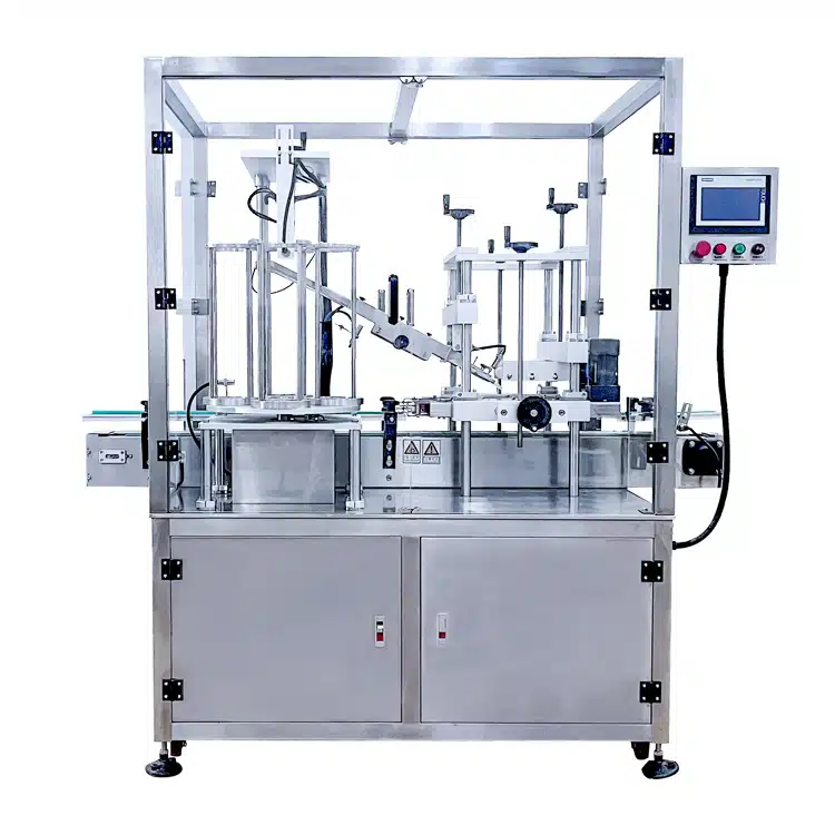 Plastic Lid Cover Capping Machine with 4 Lid Bins | YL-C-PL4