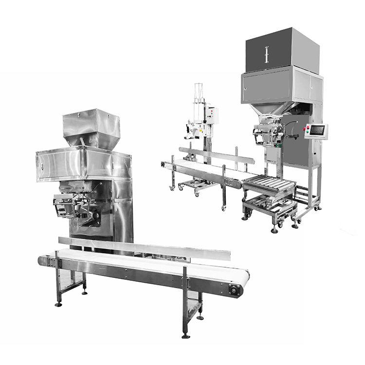 Semi-automatic Multied heads Weigher Packaging Machine for Heavy Products like Milk Coffee Powder
